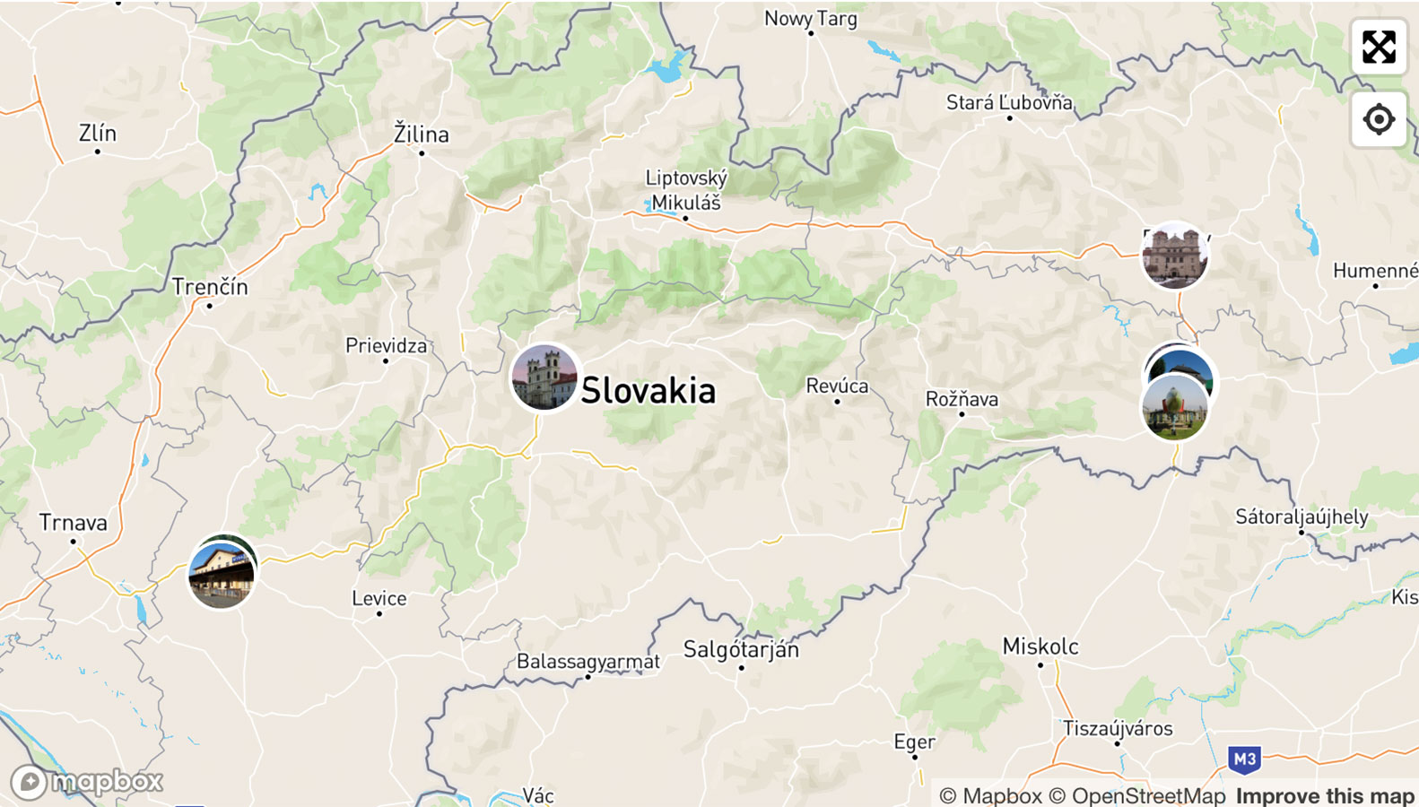 Карта Словакии с городами и регионами. Где находится Словакия на карте мира– tripmydream